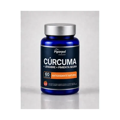 Cúrcuma + Jengibre + Pimienta Negra · cápsulas x 60