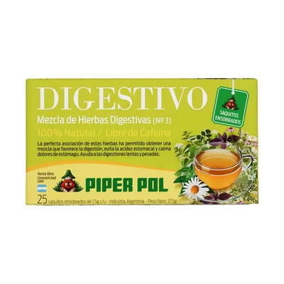 Tisana Nº 3 Digestivo · saquitos x 25