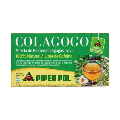 Tisana Nº 4 Colagogo · saquitos x 25