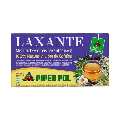Tisana Nº 5 Laxante · saquitos x 25