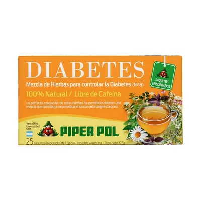 Tisana Nº 8 Diabetes · saquitos x 25