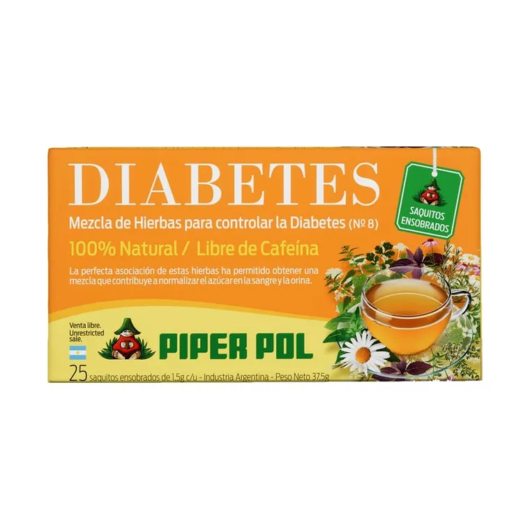 Tisana Nº 8 Diabetes · saquitos x 25