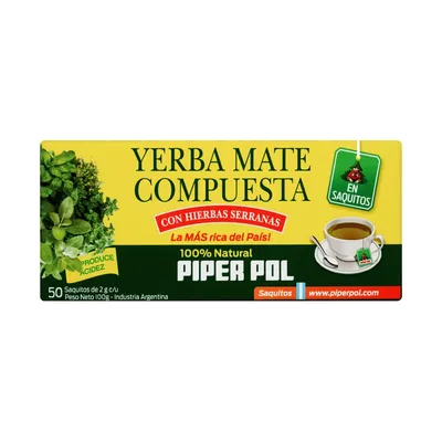 Yerba Compuesta · saquitos x 50
